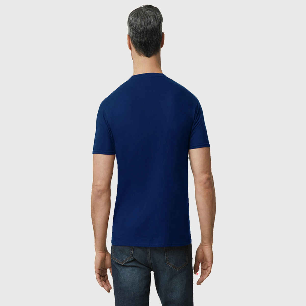 Gildan Unisex 100% Cotton Solid T-Shirt - S |Navy Blue