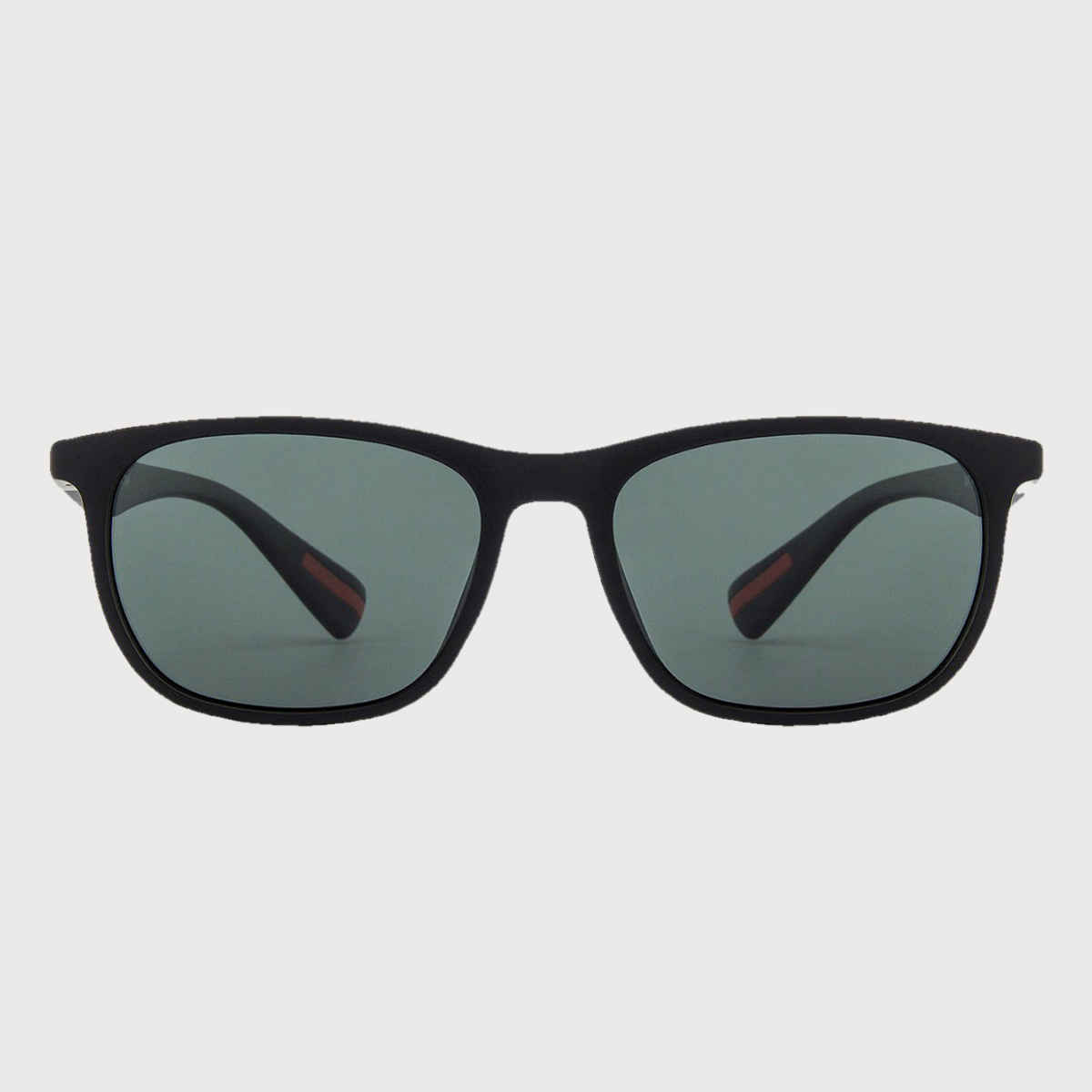 Vincent Chase By Lenskart Unisex Solid Plastic Wayfarer Sunglasses | Black - L