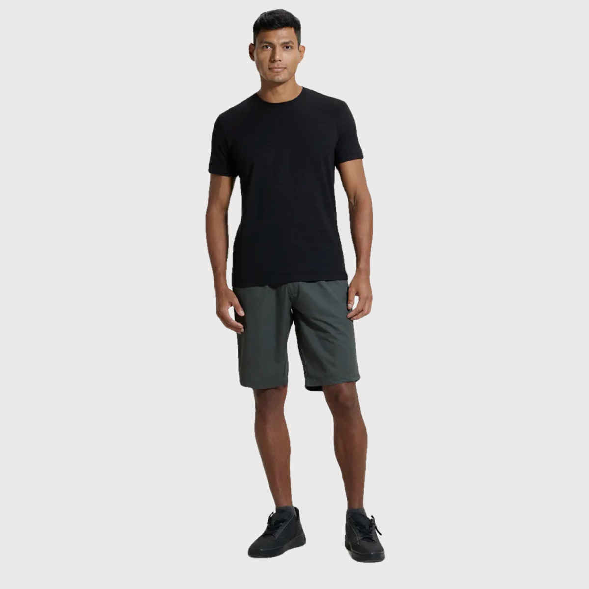 Jockey Men Cotton Rich Round Neck Half Sleeve T-shirt | Black - M