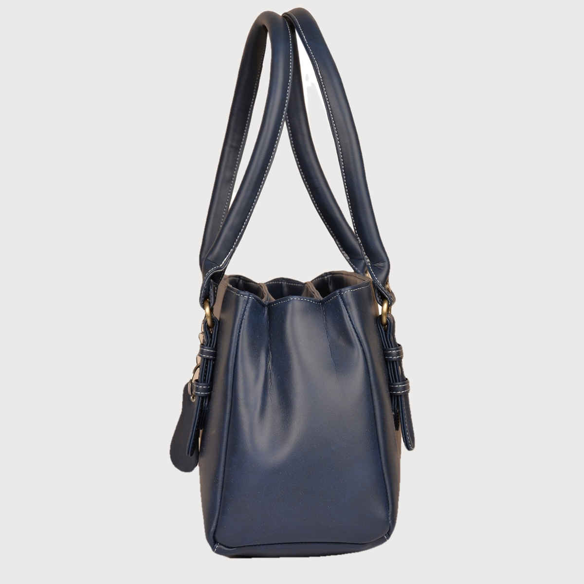 Fostelo Women's Vegan Leather Westside Handbags Shoulder Hobo Bag Ladies Purse | Blue | Large