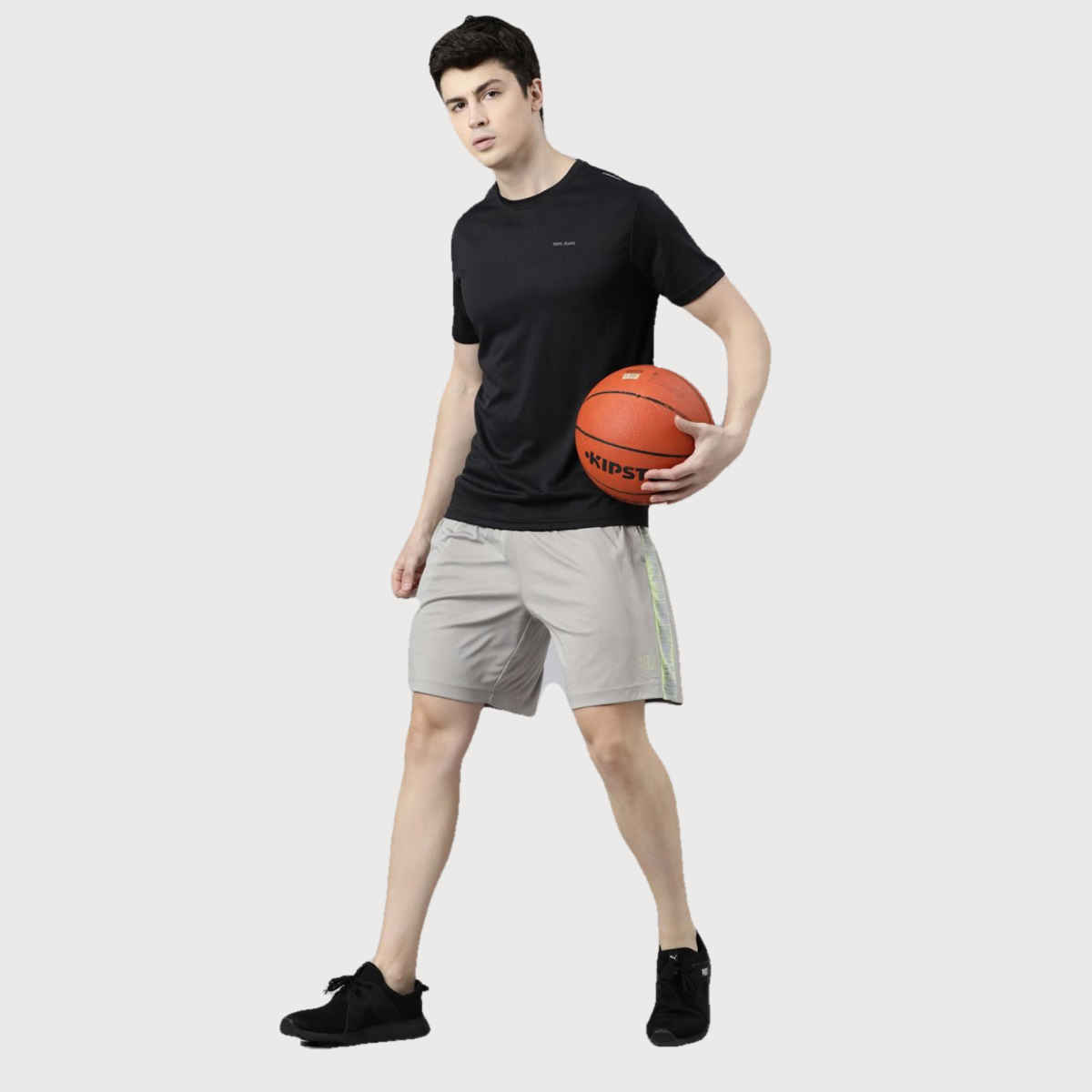 Pepe Jeans Mens Black Dry Fit T-Shirt  - Pack of 1 (XXL) Comfort Fit, Soft Fabric, Breathable