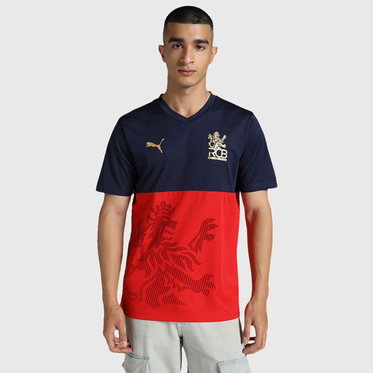 Puma Jersey Men's RCB Take Down M 2025 - Navy/Flame Scarlet | L