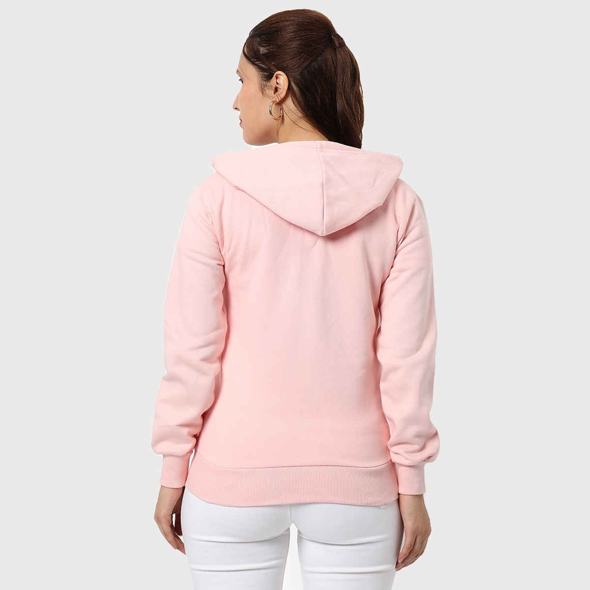 Campus Sutra Women's Hoodie | Pink - S