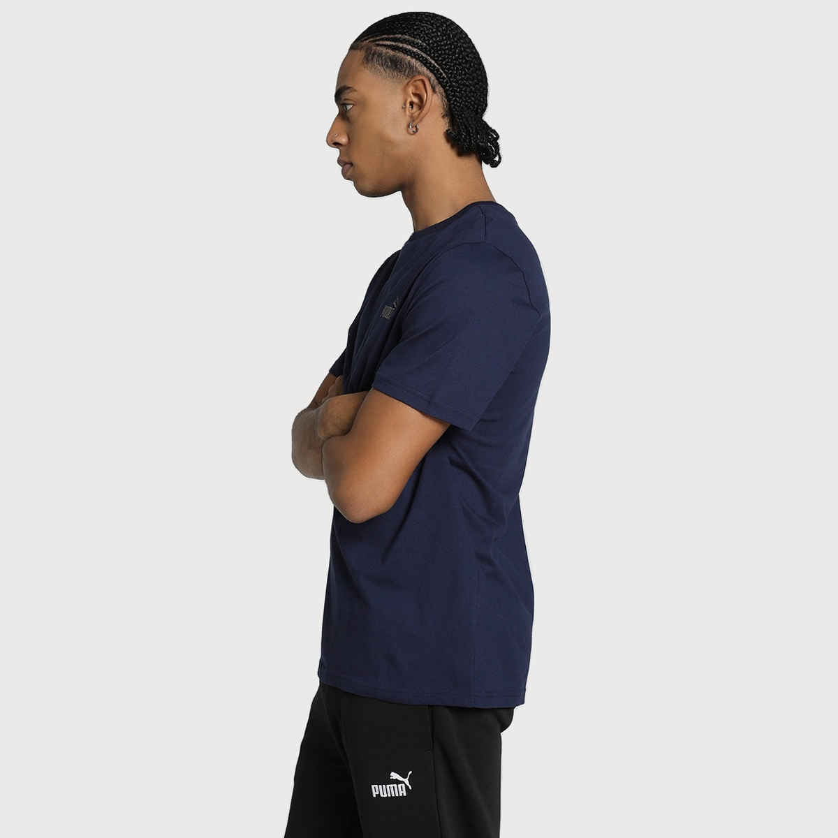 Puma Men s Graphic Logo Tee | Blue | M