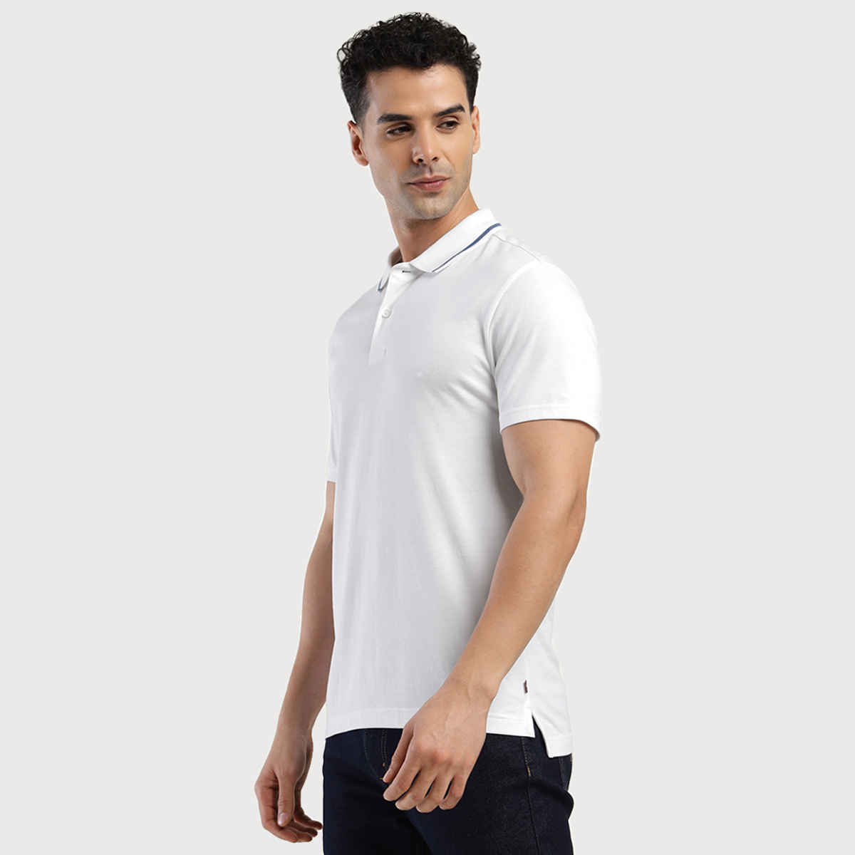 Levi's Men's 100% BCI Cotton Polo T-shirt | White - L