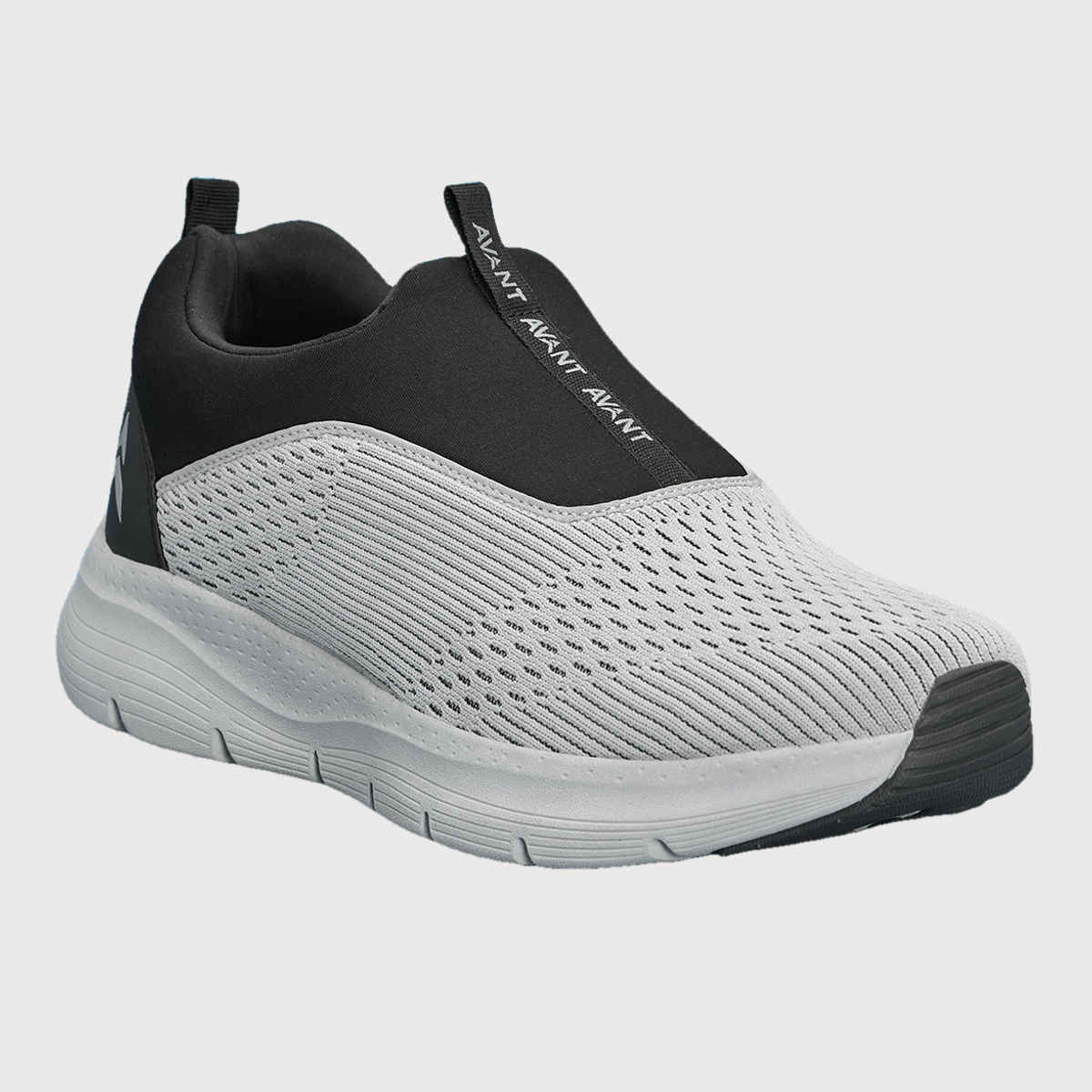 Avant Men's Sigma Slip on Walking Shoes | Light Grey-Black | UK 6