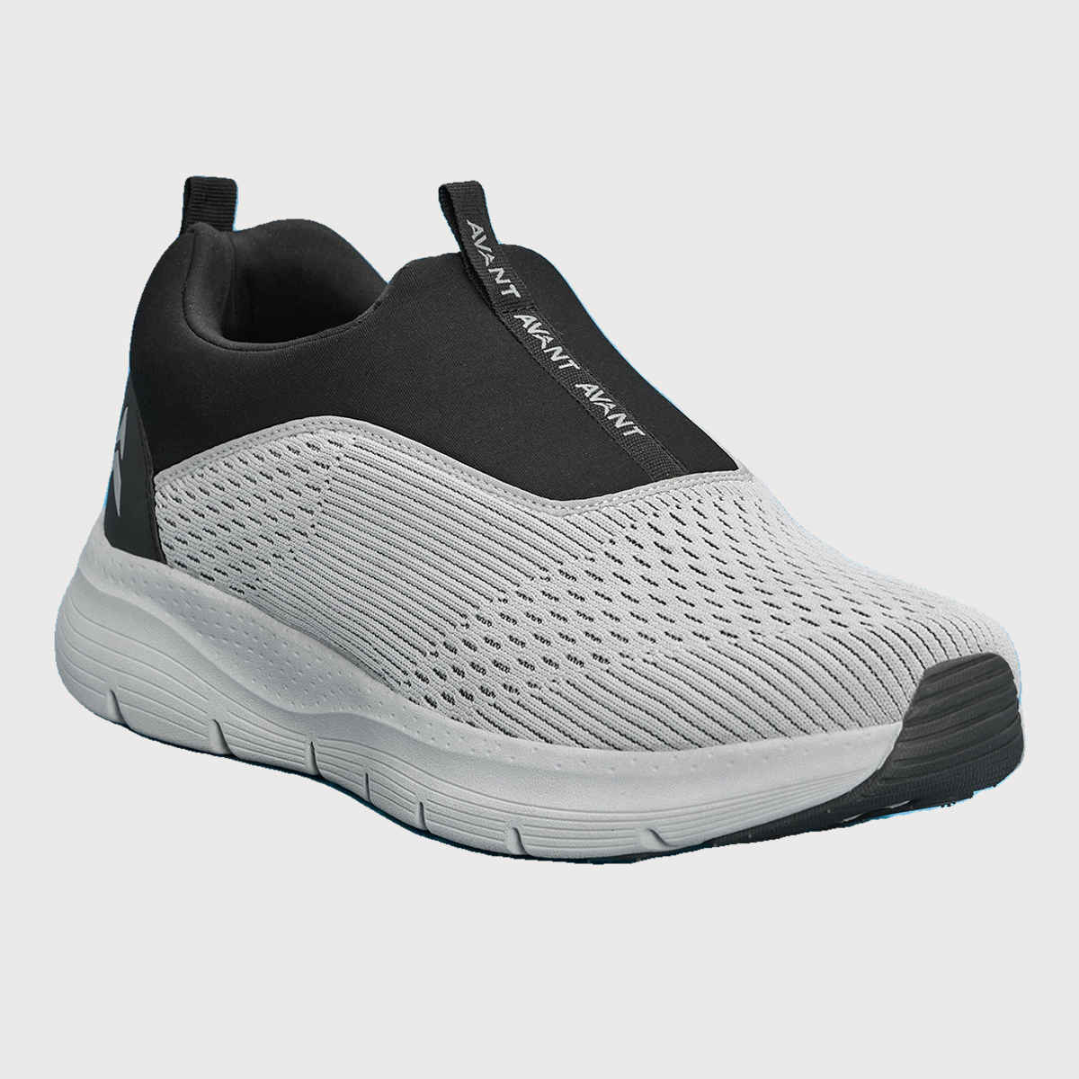 Avant Men's Sigma Slip on Walking Shoes | Light Grey-Black | UK 10