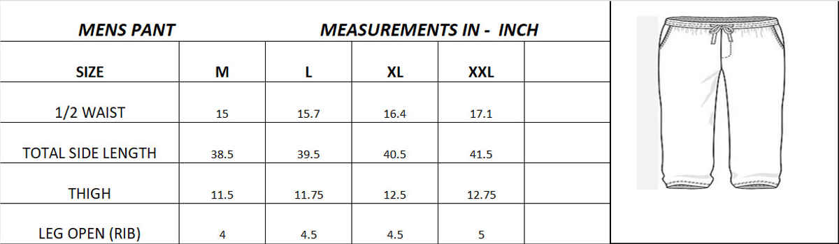 GCYX Men's Track Pant | 100% Cotton Comfortable Wear | Ecru Cut Sew | Navy - 2XL