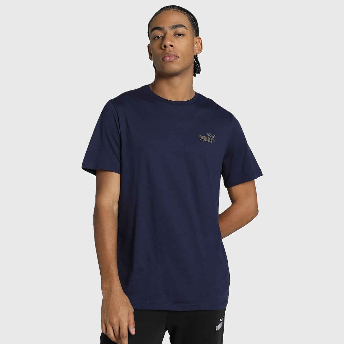 Puma Men s Graphic Logo Tee | Blue | M