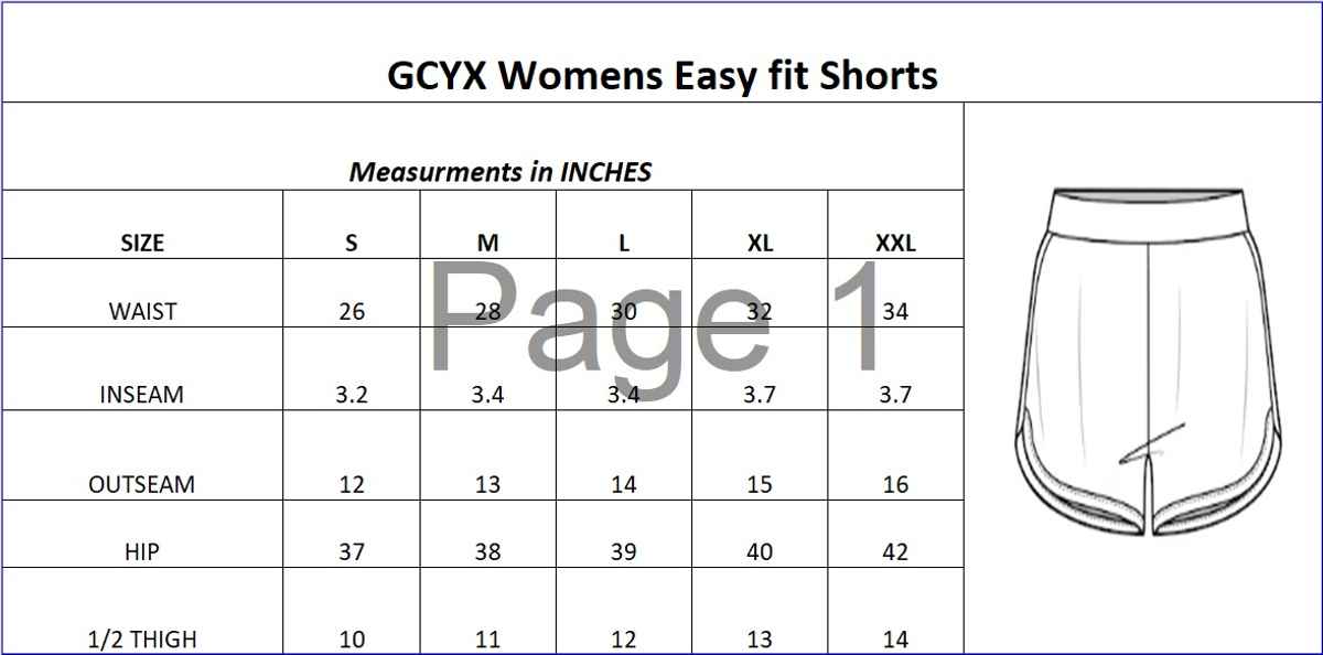 Gcyx Women'S Easy Fit Shorts | 100% Cotton Easyfit | Olive - S