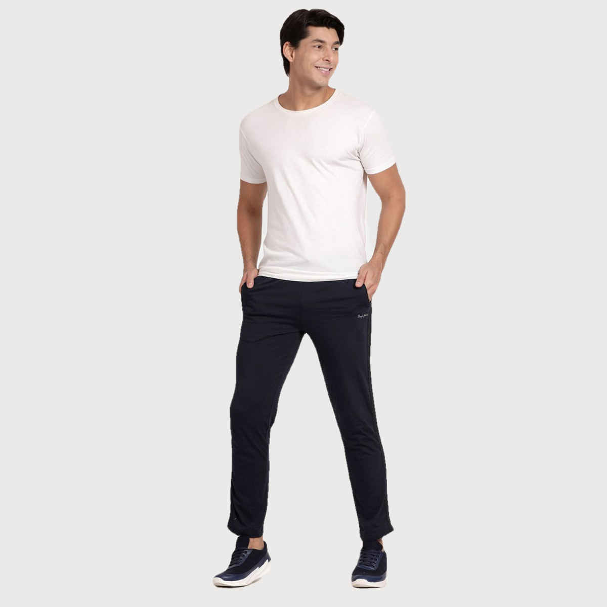 Pepe Jeans Mens Navy Slim Fit Track pant - Pack of 1 (M) Comfort Fit, Soft Fabric, Breathable