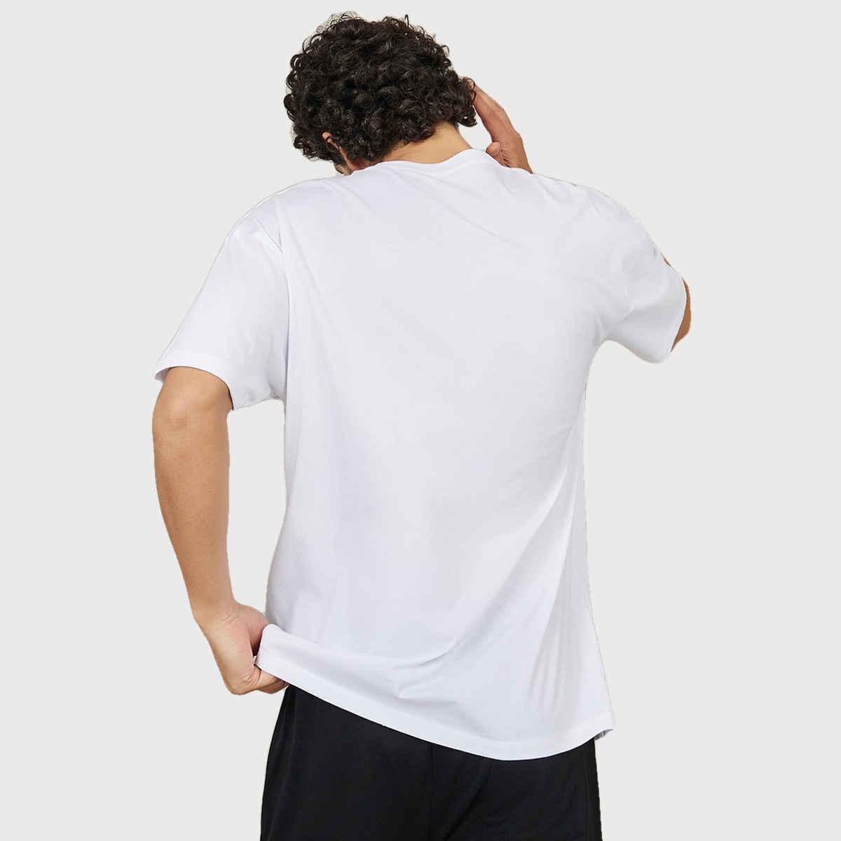 Styli Men's Oversize Fit Tee with HD Print Detail NC-50956201 | White - M