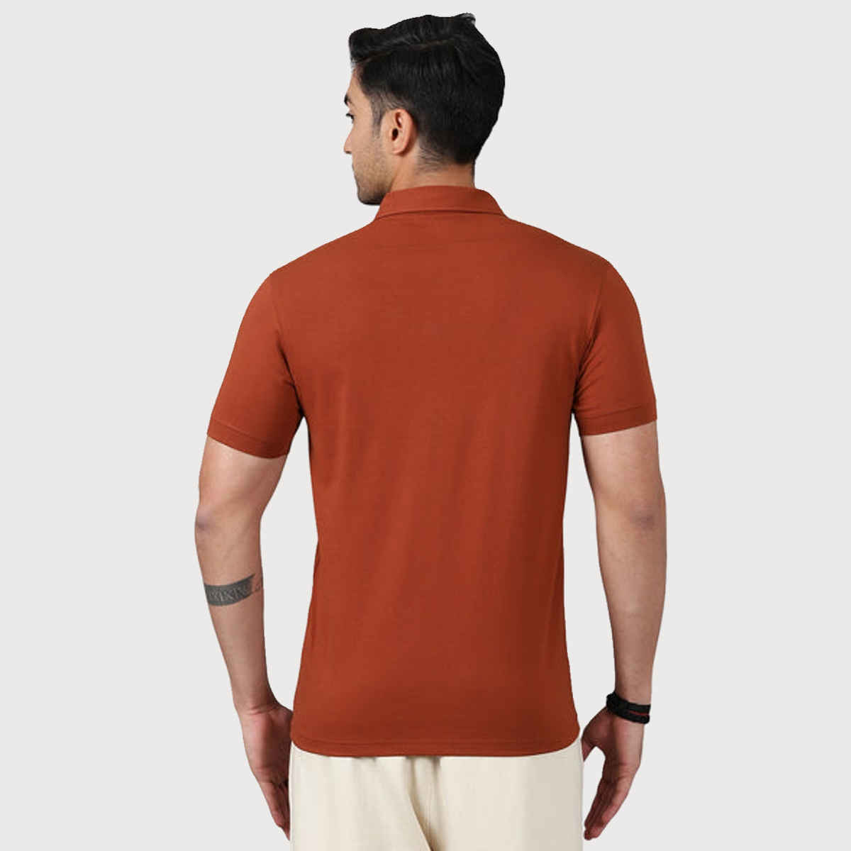 Fuaark Men's Polo GYM T-shirt | Salsa Brown - S