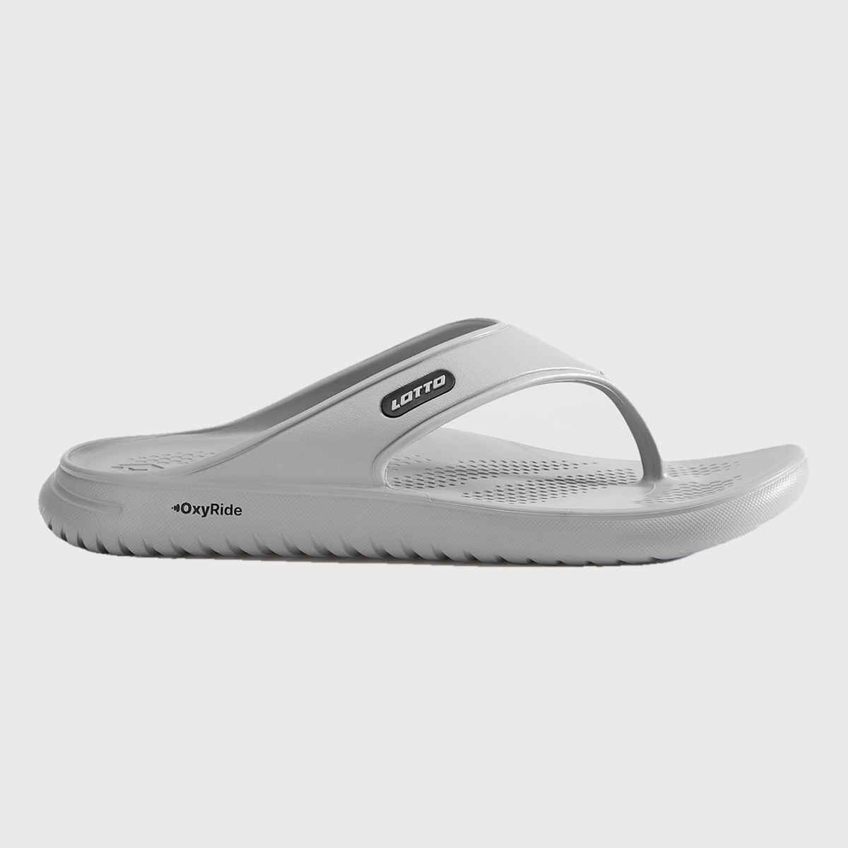 Lotto Men's Flip-Flops Momentum | Quarry and Black - UK 6