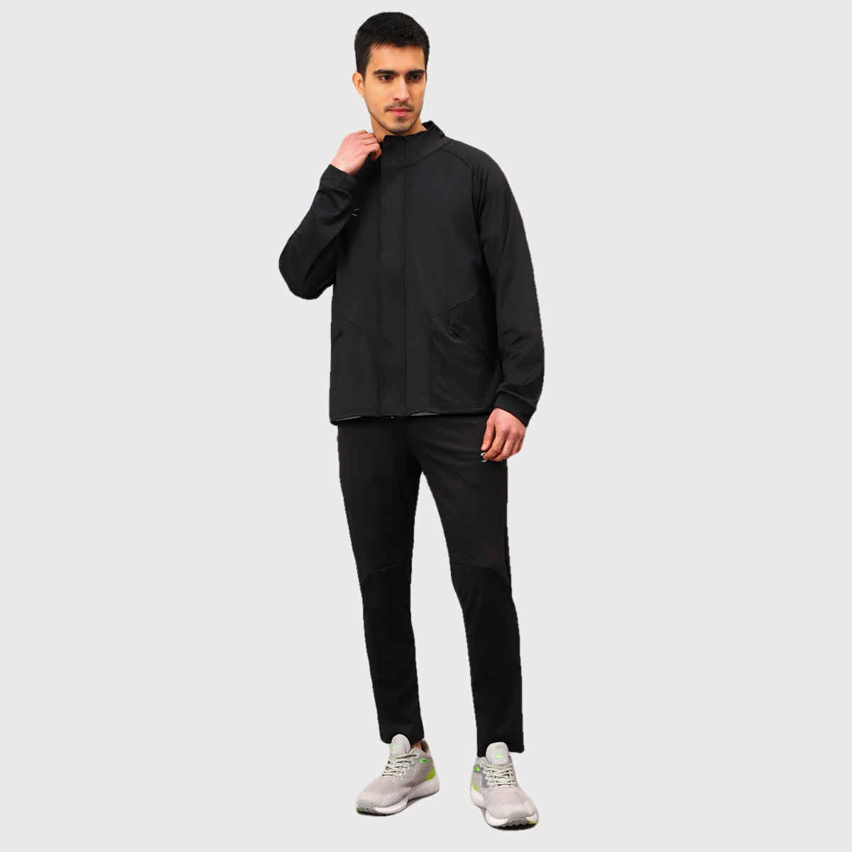 Shiv Naresh Unisex Tracksuit | SNTSW105M | Black - L