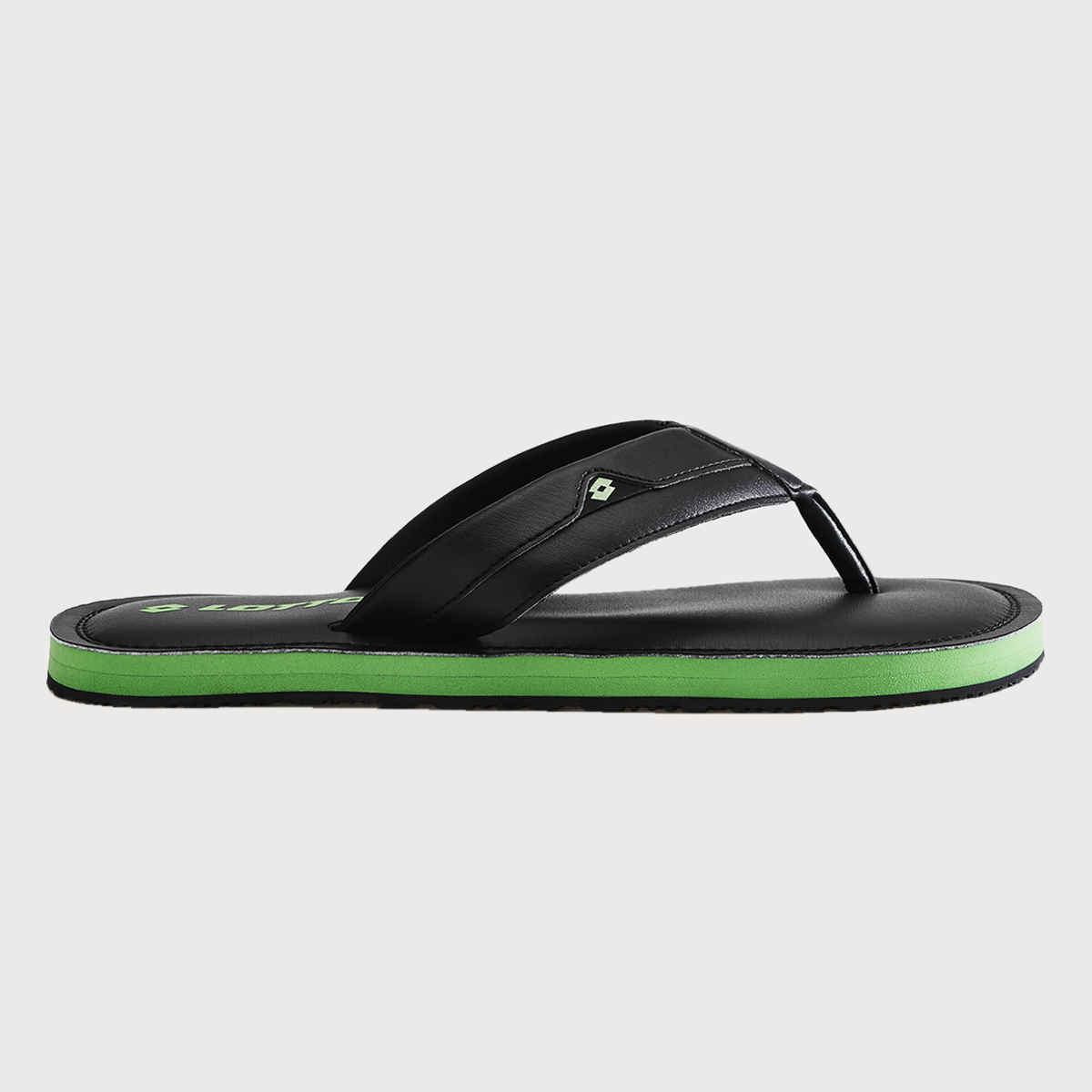 Lotto Men's Flip-Flops Spring Step | Green and Black - UK 9