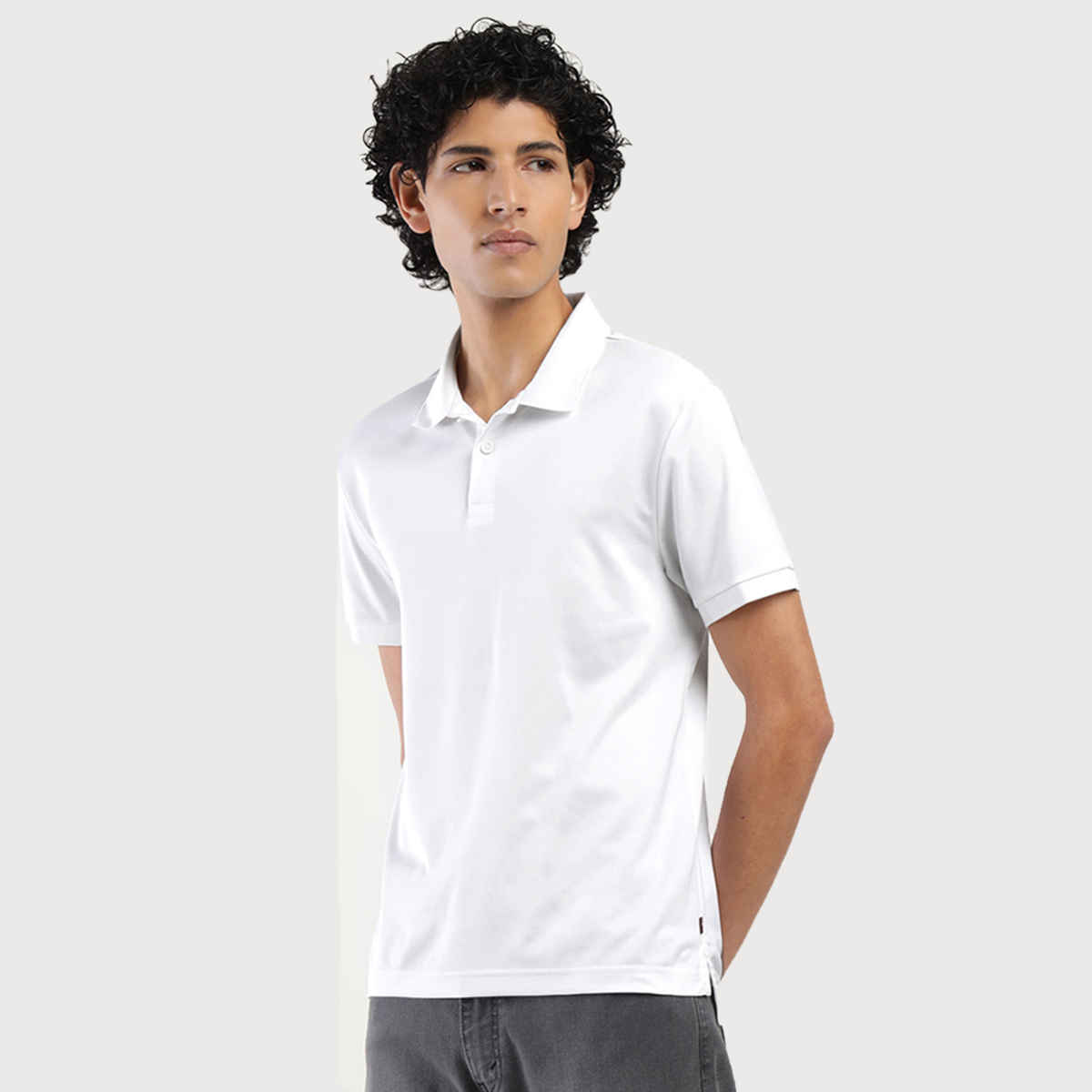 Levi's Men's 100% Polyester Polo T-shirt | White - XL