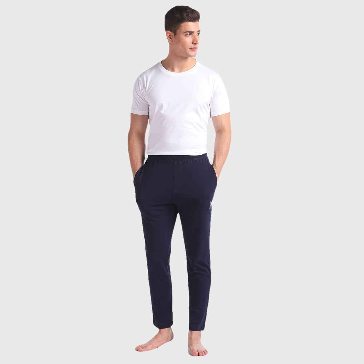 U.S. Polo Assn. Men's Cotton Stretch OELP1 Lounge Track Pants | Navy - 30