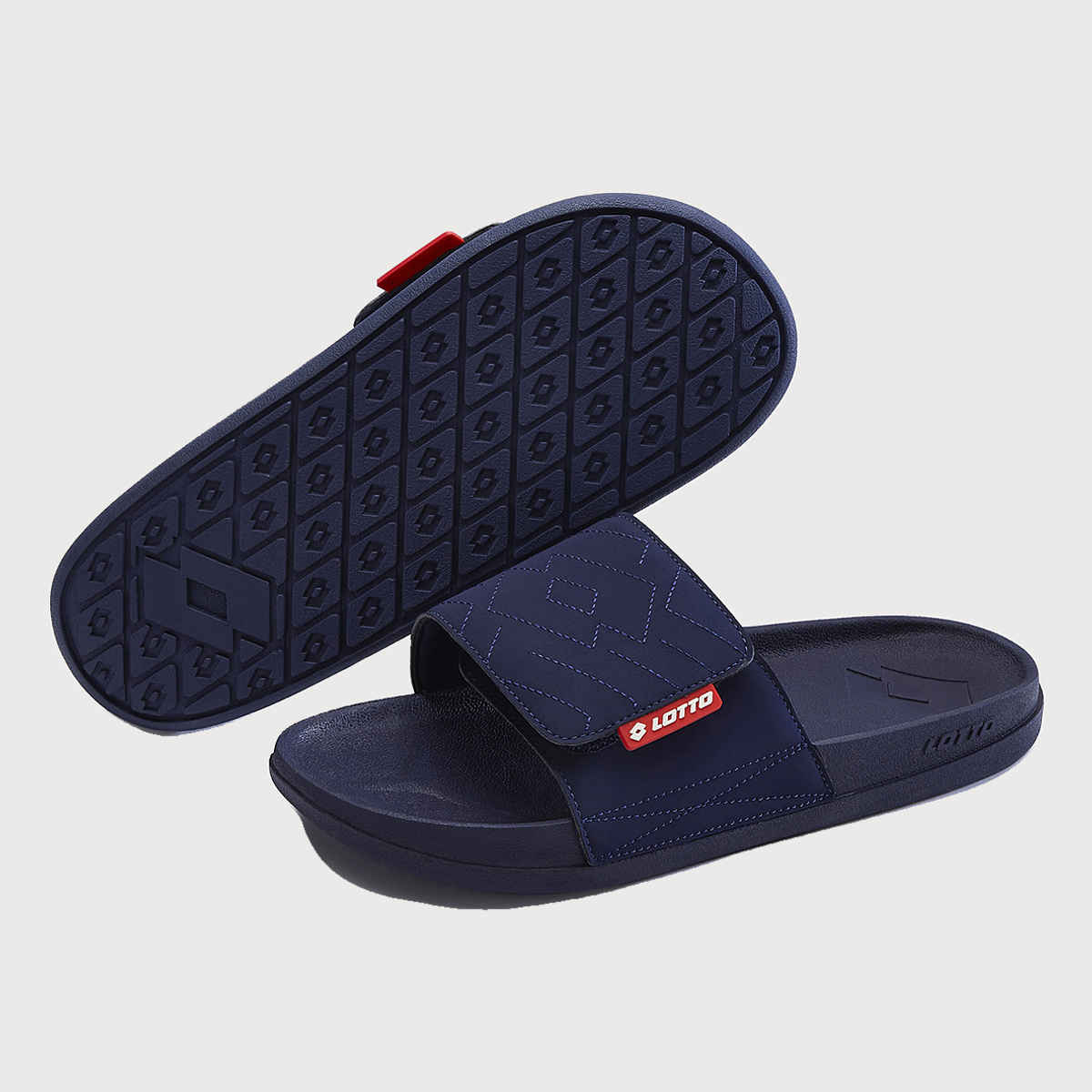 Lotto Men's Sliders Enduro TX | Peacoat and Red - UK 7