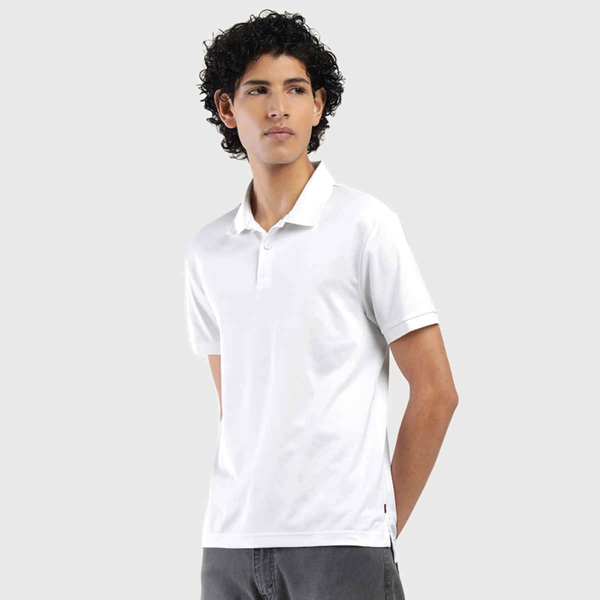 Levi's Men's 100% Polyester Polo T-shirt | White - S