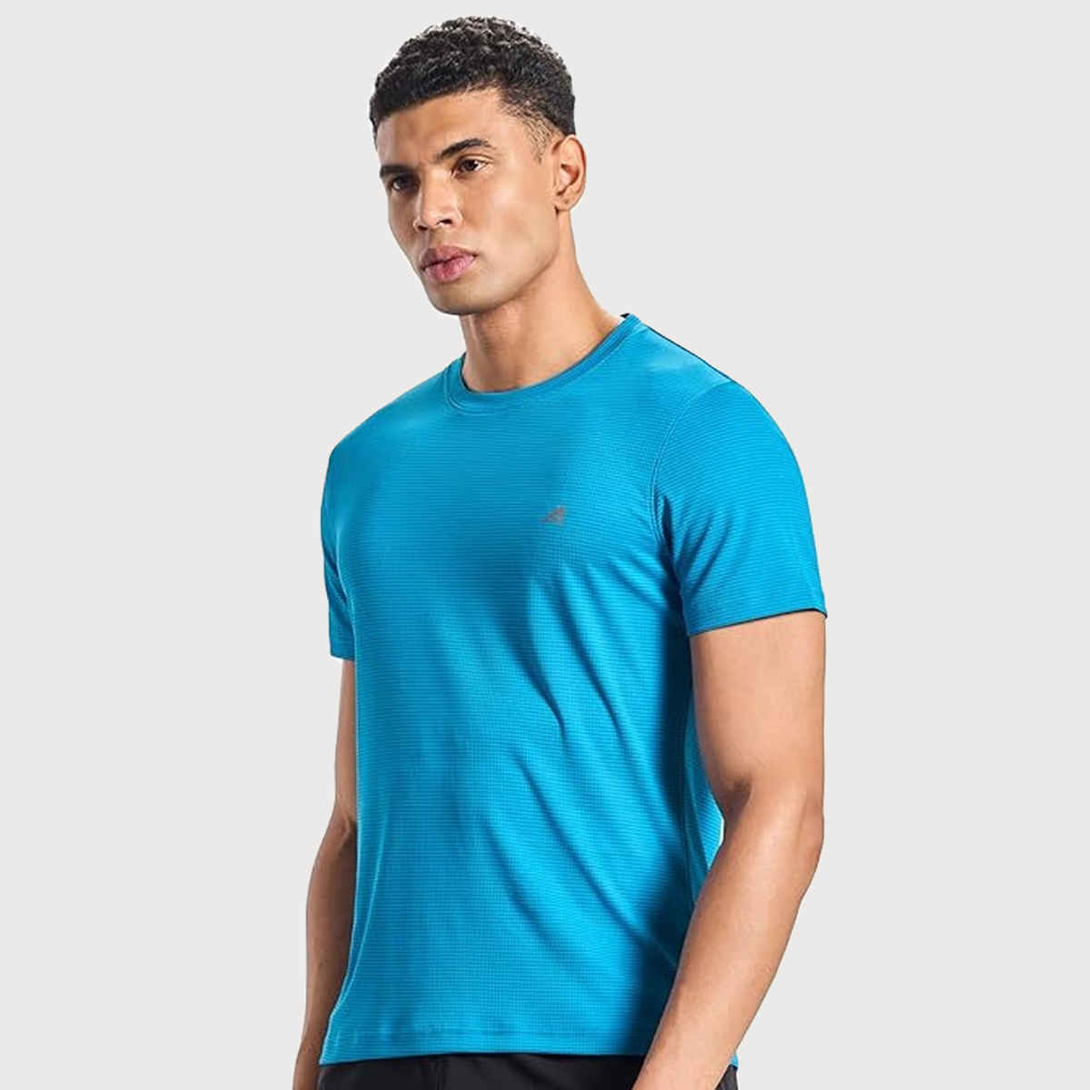 Boldfit Men's Sports T-shirt Quick Dry Fit Regular Gym Casual Wear Running | Blue - M