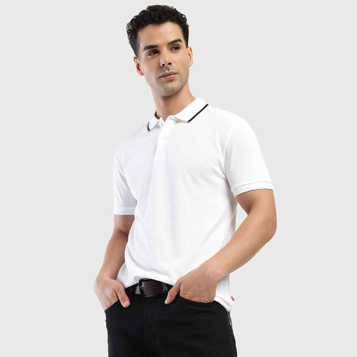 Levi's Men's 100% BCI Cotton Polo T-shirt | White - XL