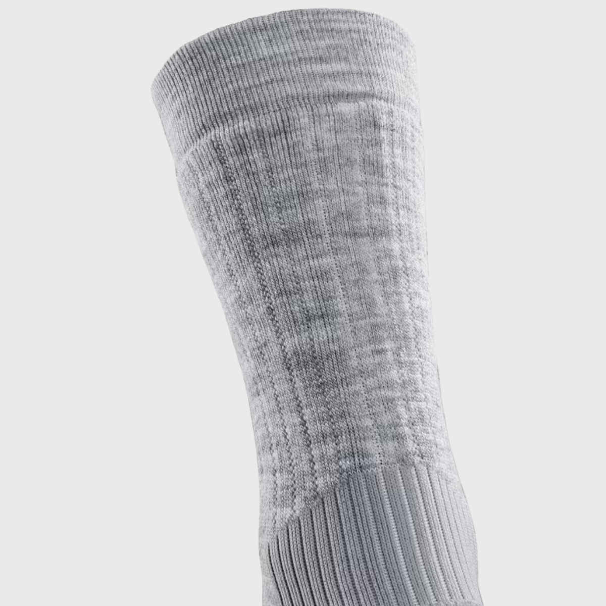 Decathlon | Quechua Unisex Cotton Mid Calf Socks - Grey - UK 2.5 - 5