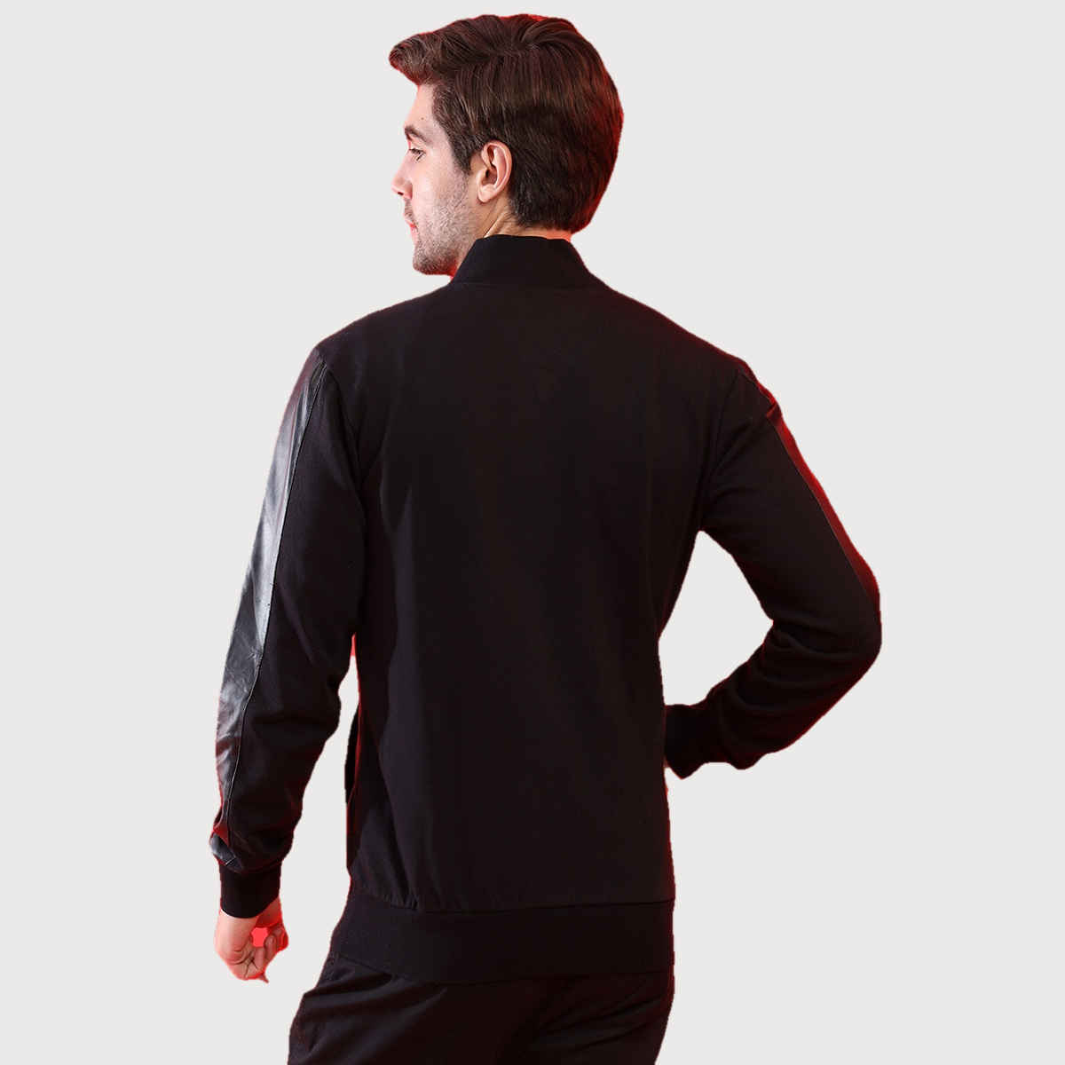 Campus Sutra Men's Jacket | Black - XL