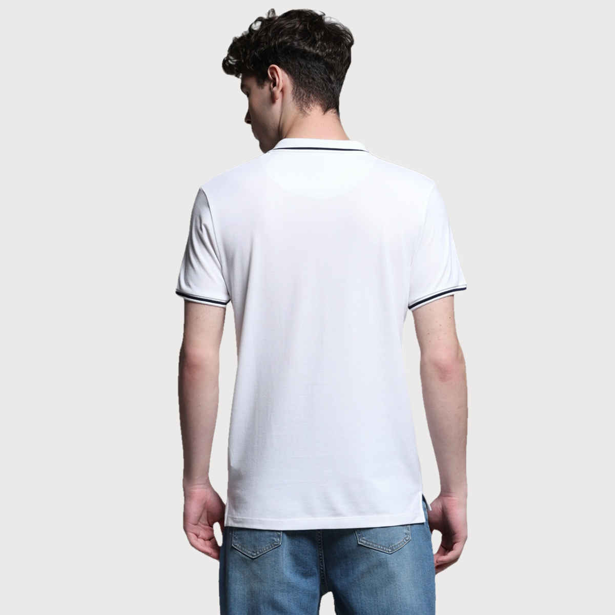 JACK & JONES Men's Regular Fit Short Sleeves Polo T-shirt | White - XXL