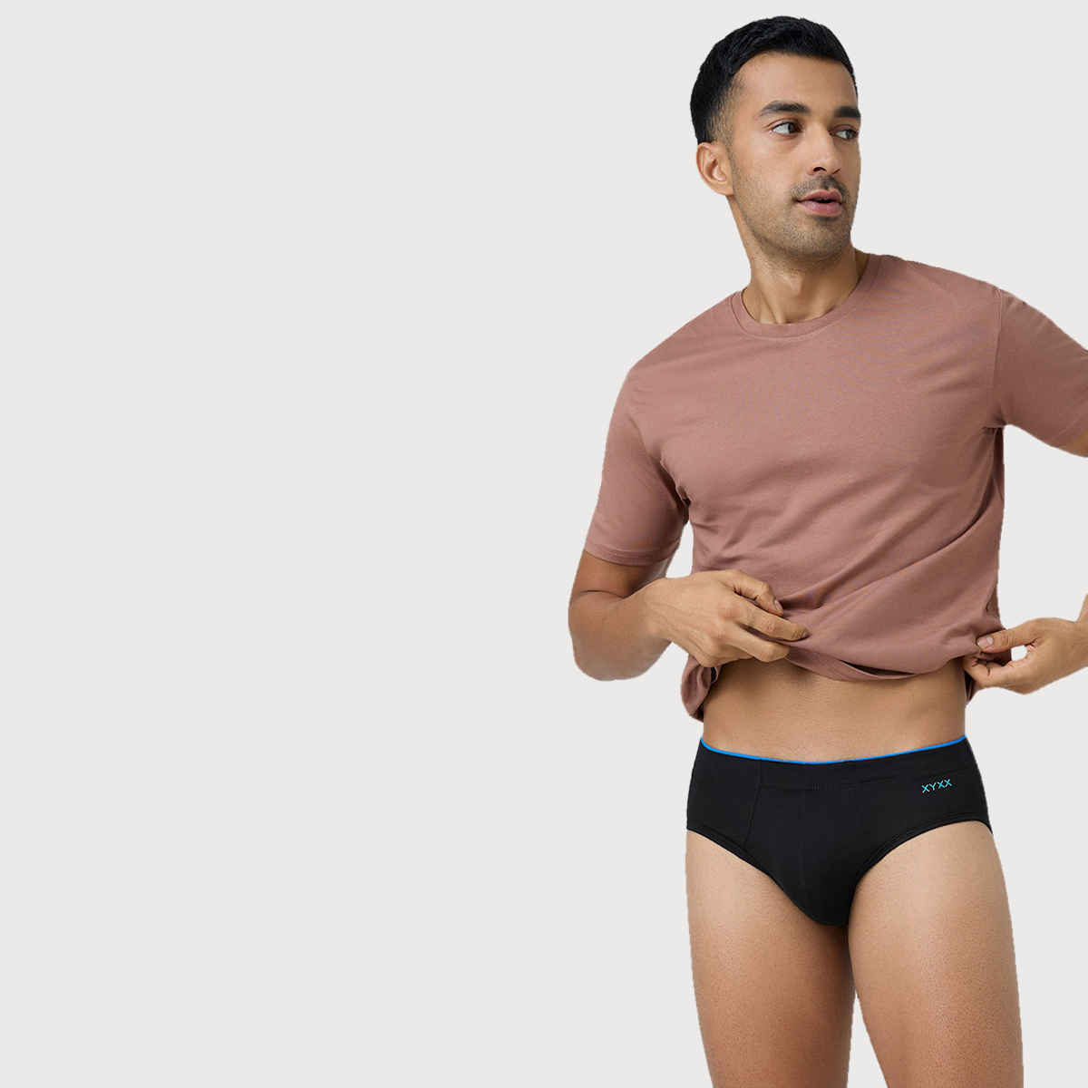 XYXX Men's Uno Modal Briefs pack of 2, Black & Heather Grey| XXL