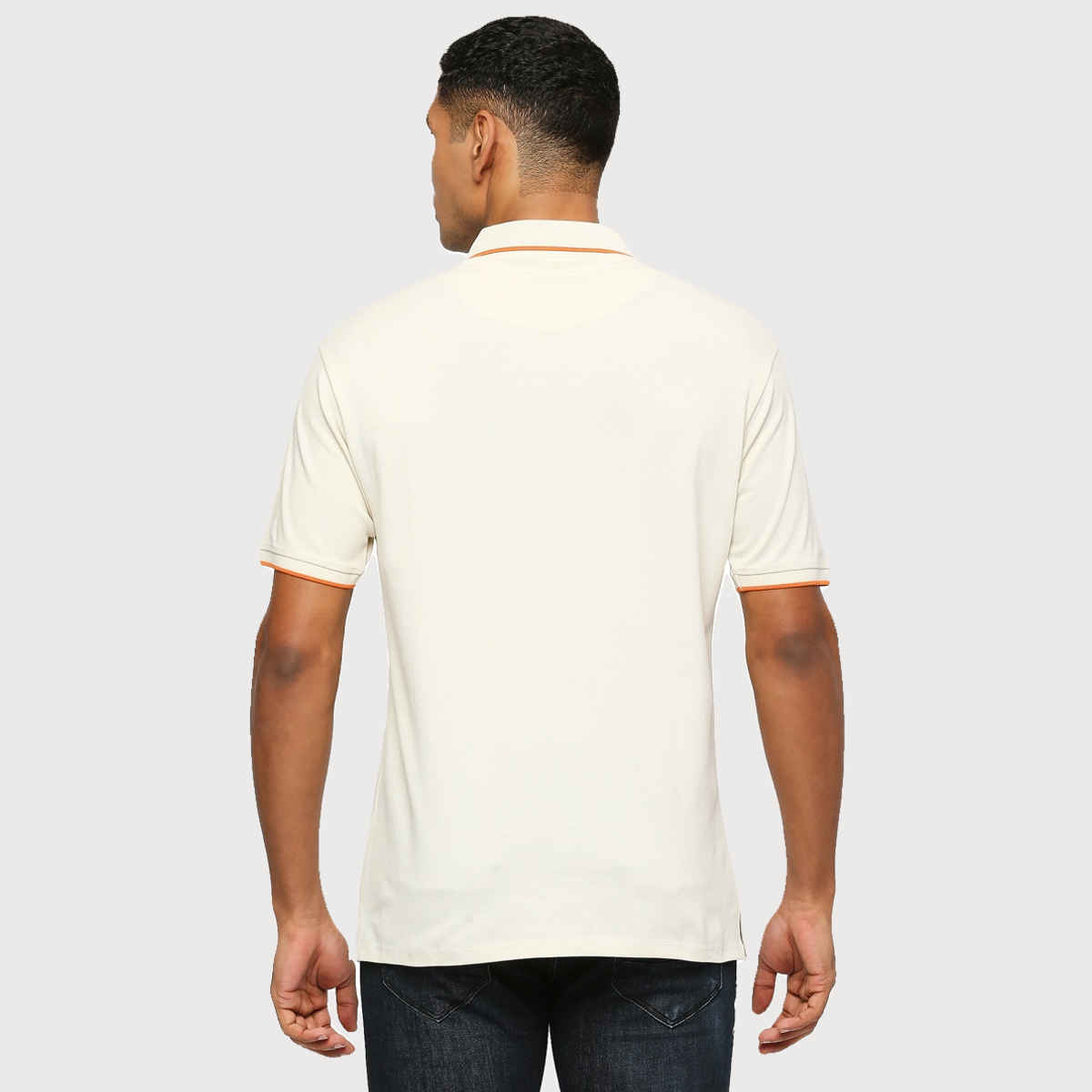 Playr Men's Adult Golf Golfer Polo 100% Cotton for All Season | Off White | M