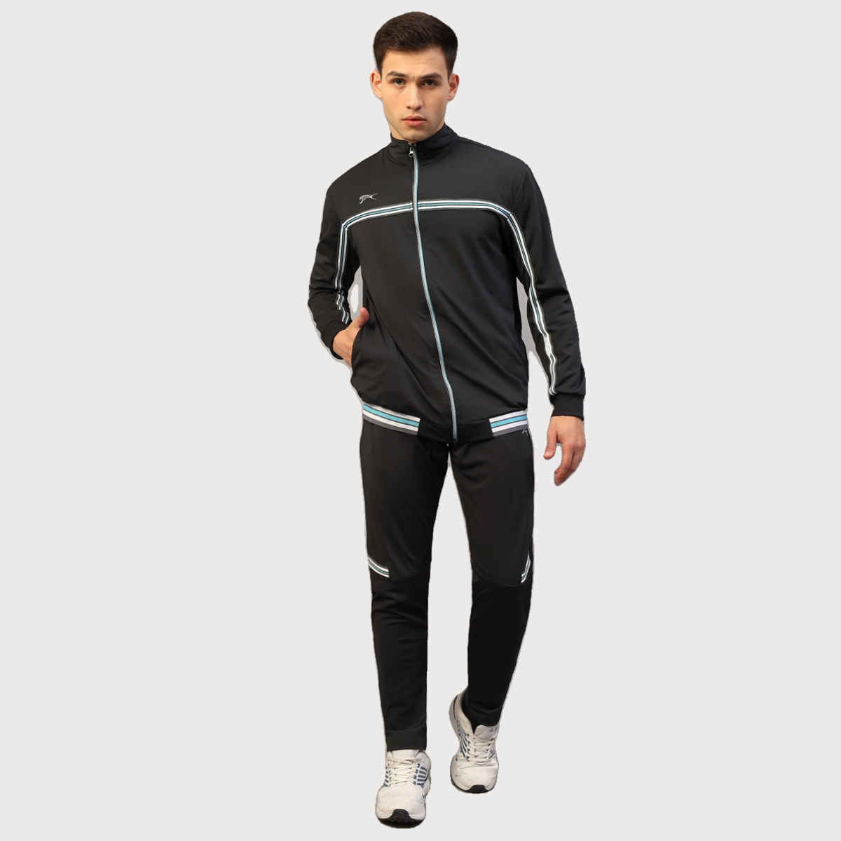 Shiv Naresh Unisex Tracksuit | SNTSW102M | Dark Grey - S