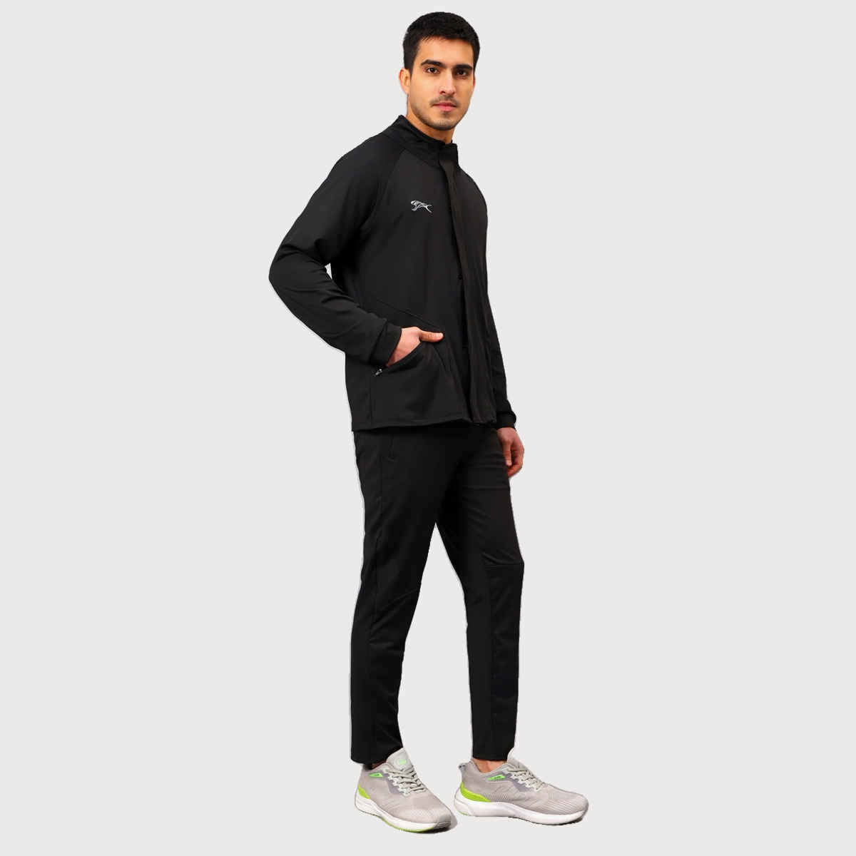 Shiv Naresh Unisex Tracksuit | SNTSW105M | Black - XL