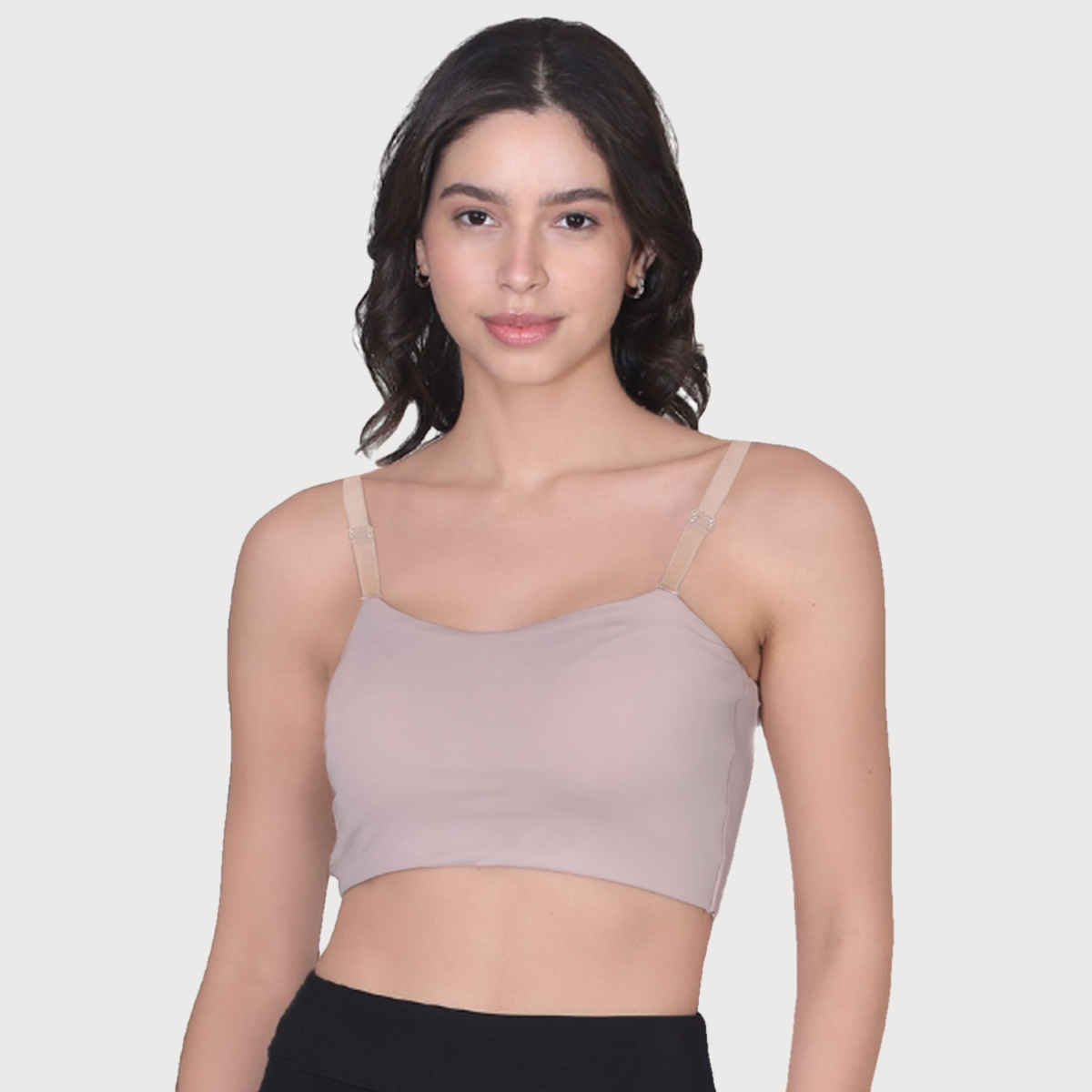 D'chica AdjustaBle Nylon Elastane Bra Strap For Women | Pack of 3 | Transparent - Free Size