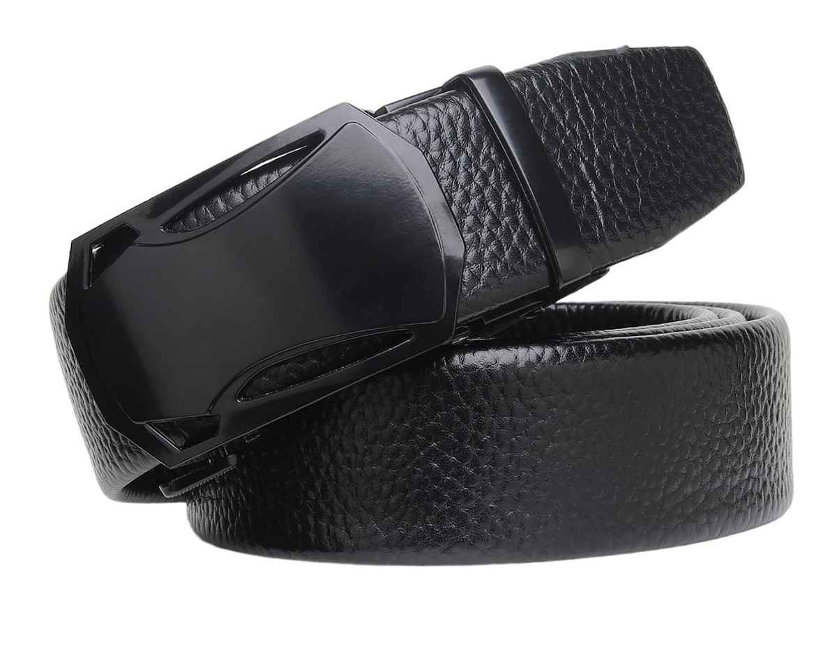 Kastner Men's Semi Formal Artificial Leather Belt | Black
