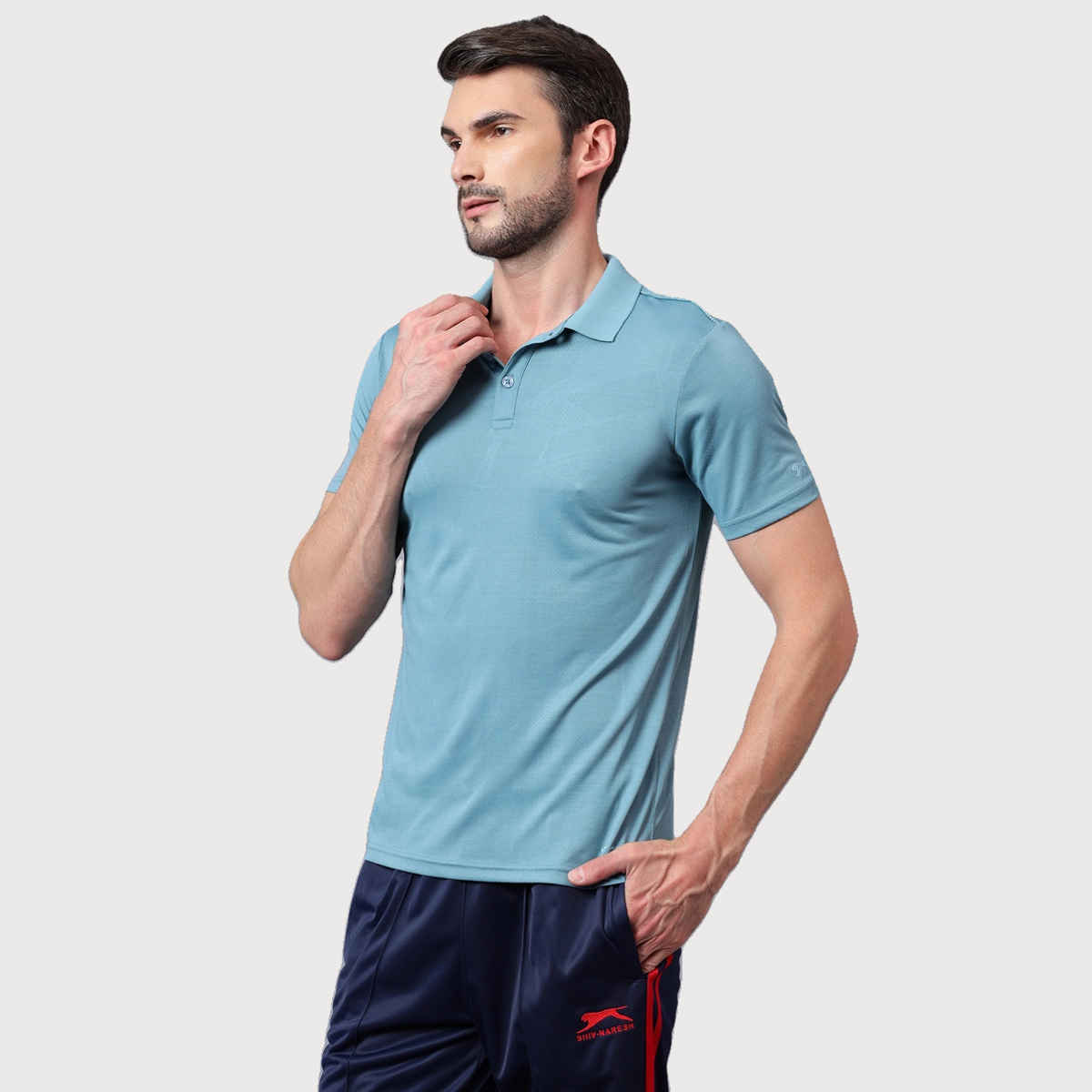 Shiv Naresh Men's T-Shirt | SNSPOLO24 | Blue - M