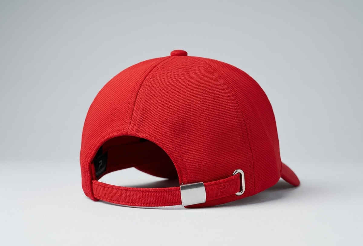 Blynk Unisex Solid Color Baseball Cap with Adjuable Back | Red