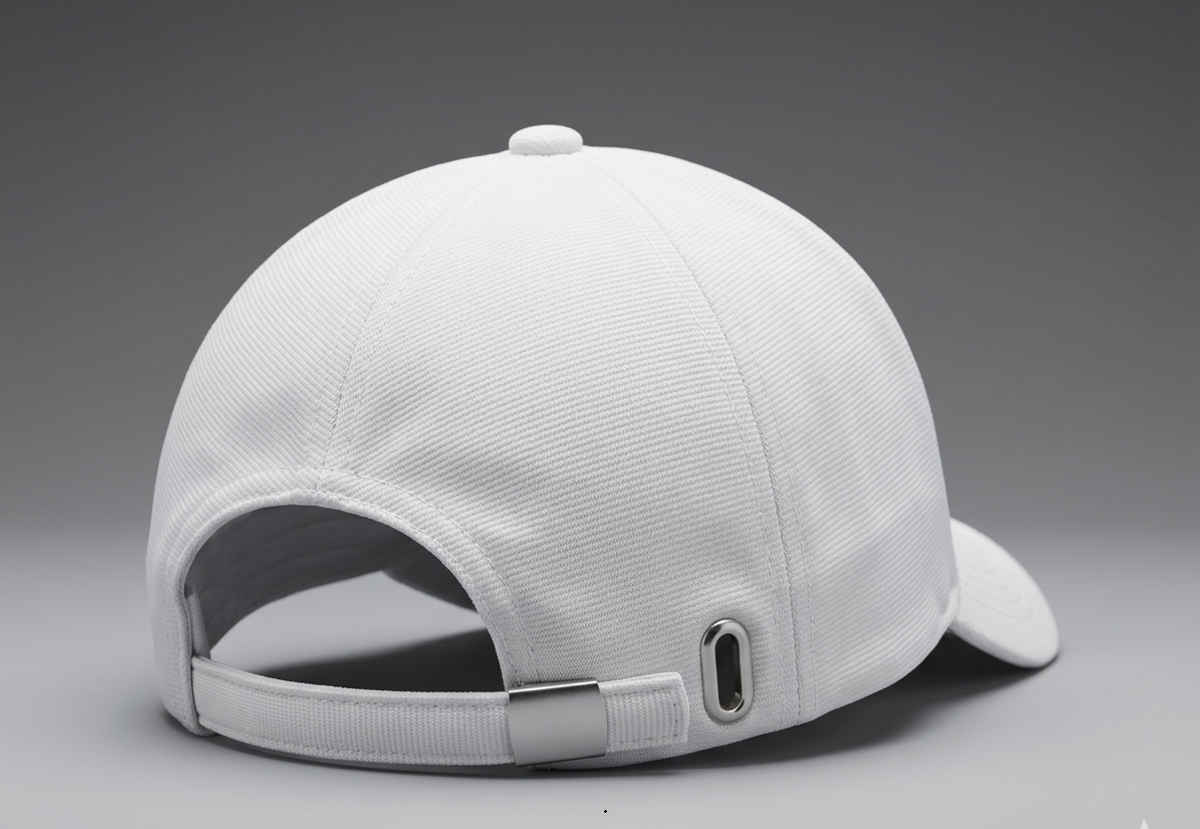 Blynk Unisex Solid Color Baseball Cap with Adjuable Back | White