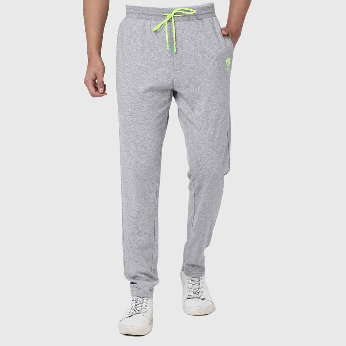 Underjeans by Spykar Men's Pure Cotton Pyjama | Grey Melange - S