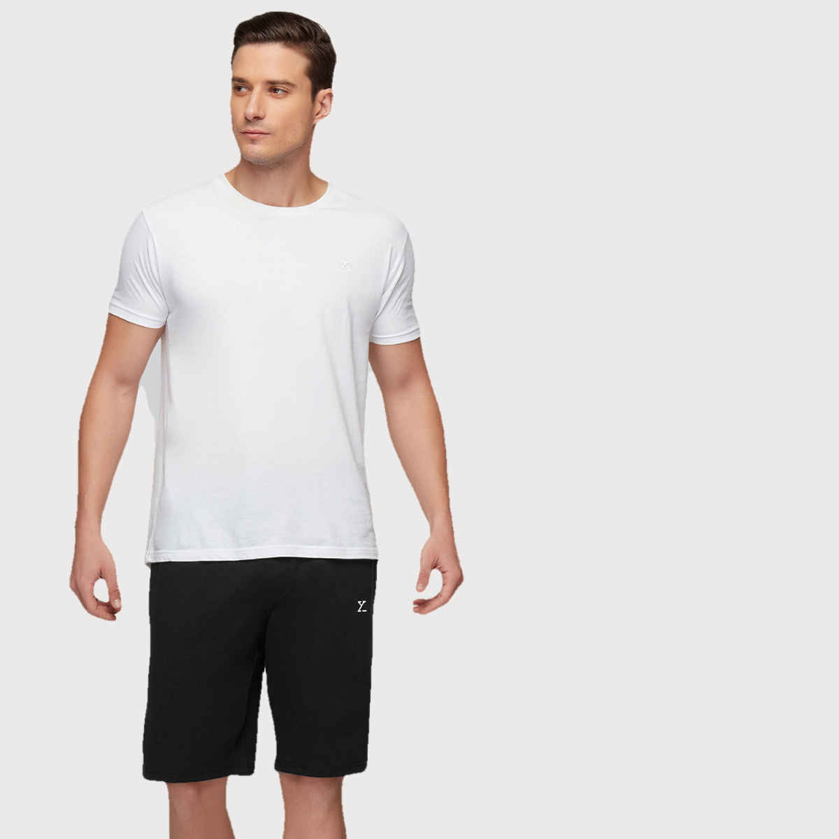 XYXX Ace Cotton Modal solid Shorts | 2 Side Pocket with zip | Black- XL