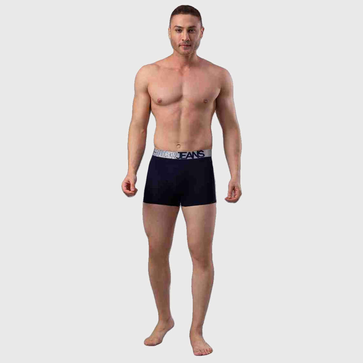 Underjeans by Spykar Mens Premium Navy Blue Trunk | S