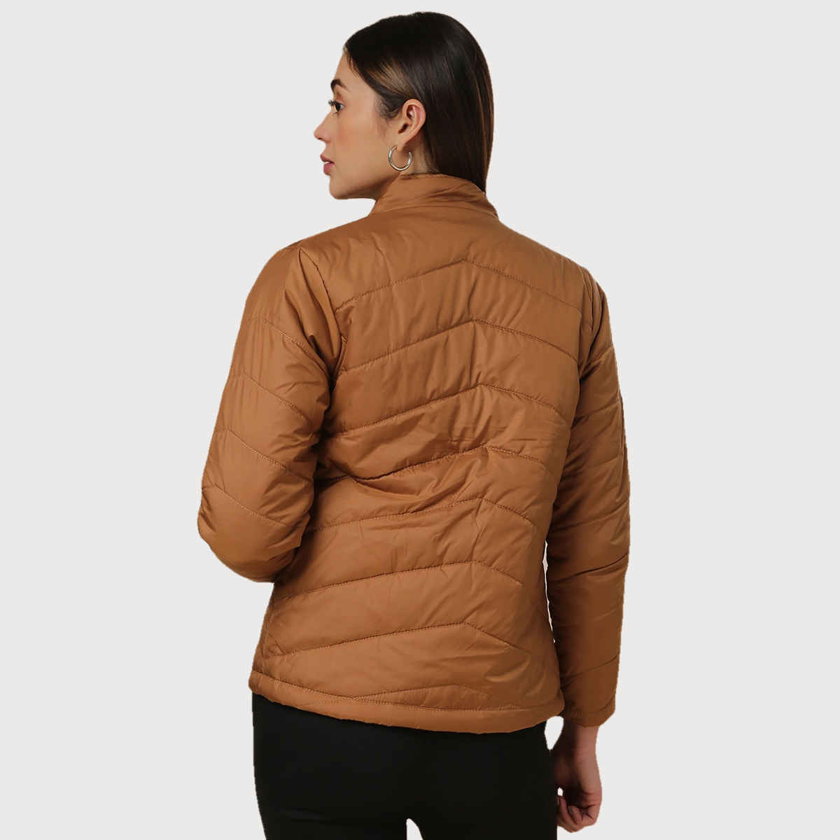 Campus Sutra Women's Jacket | Brown - M