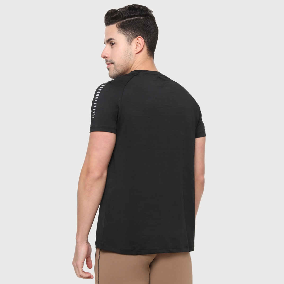 Dida Men's Sports T-shirt | Regular Comfortable Stretchable Dry-Fit | Black - 2XL