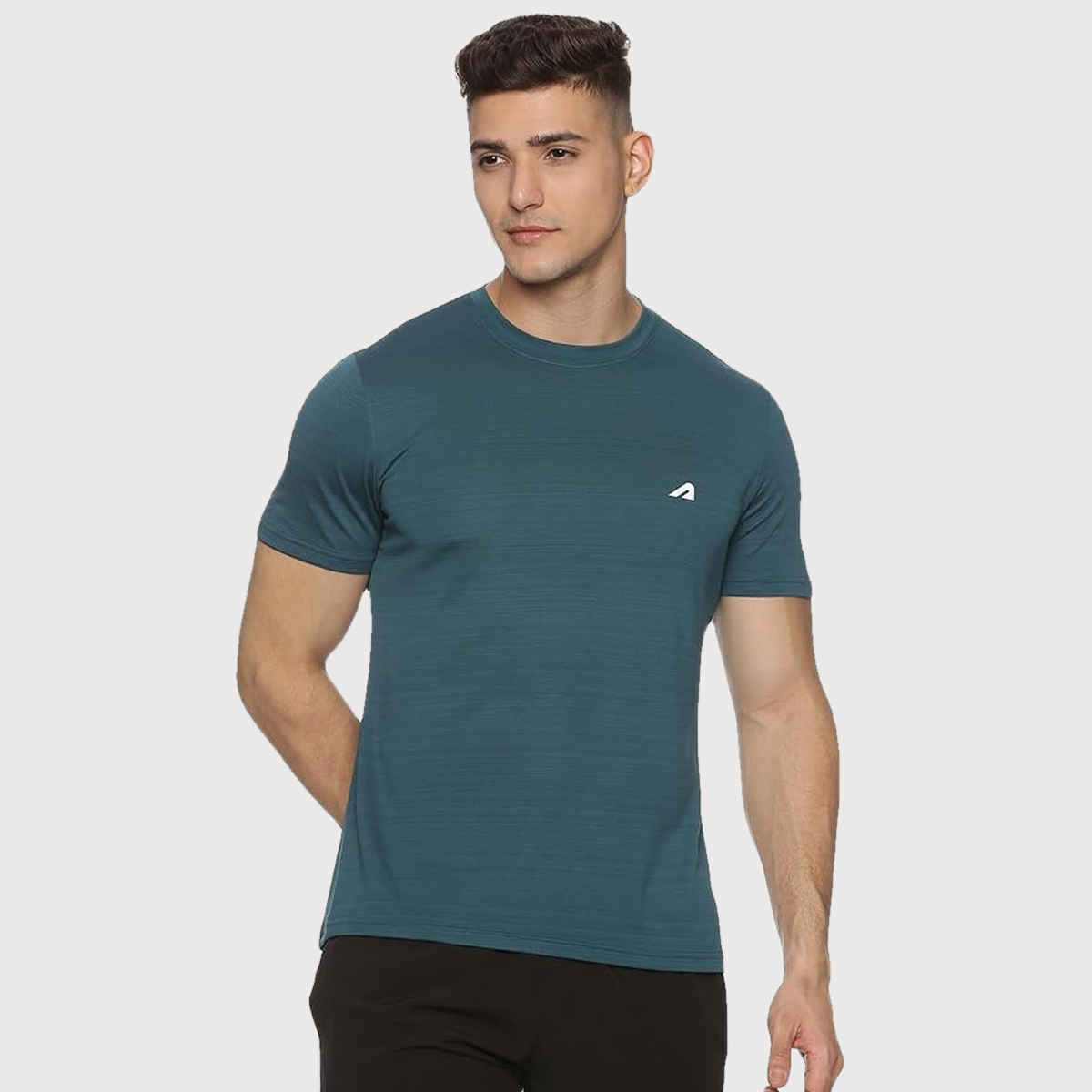 Boldfit Men's Gym T-shirt Quick Dry Fit Regular Sports Casual Active Wear | Green - M