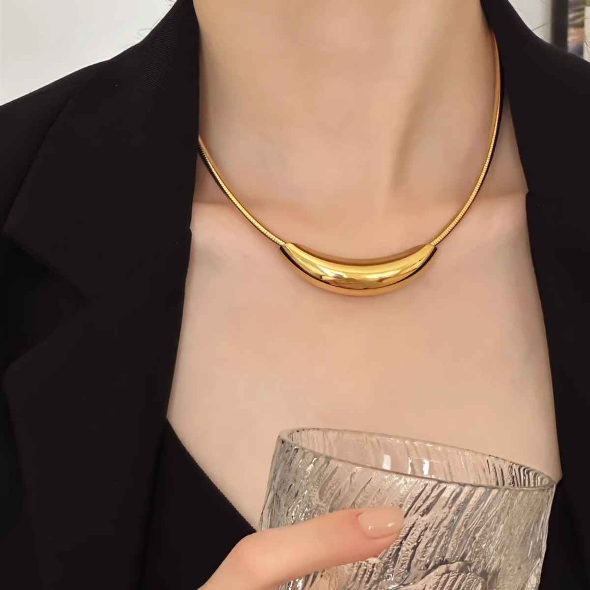 Just Lil Things Artificial Gold Necklace | jltn0843