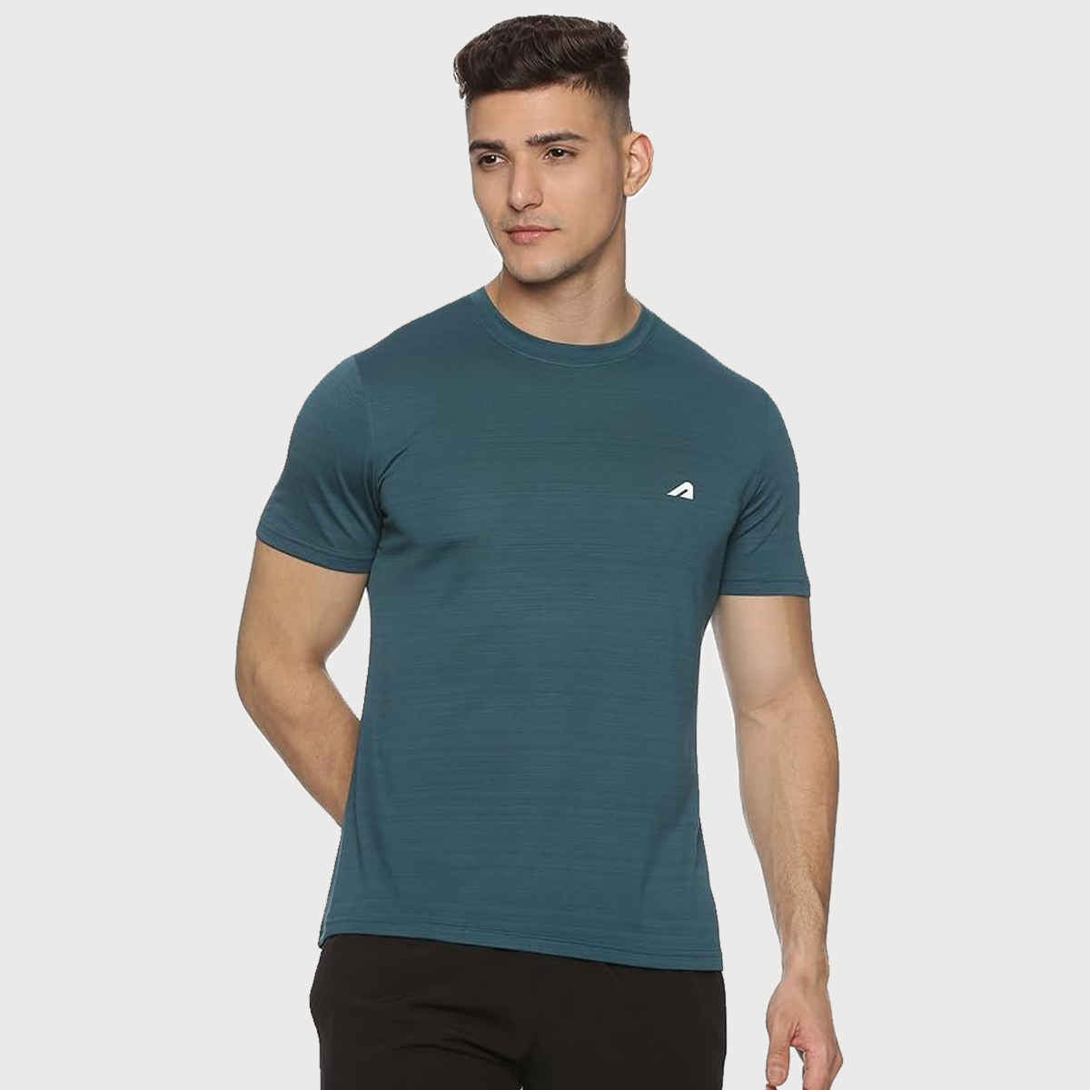 Boldfit Men's Gym T-shirt Quick Dry Fit Regular Sports Casual Active | Green - S