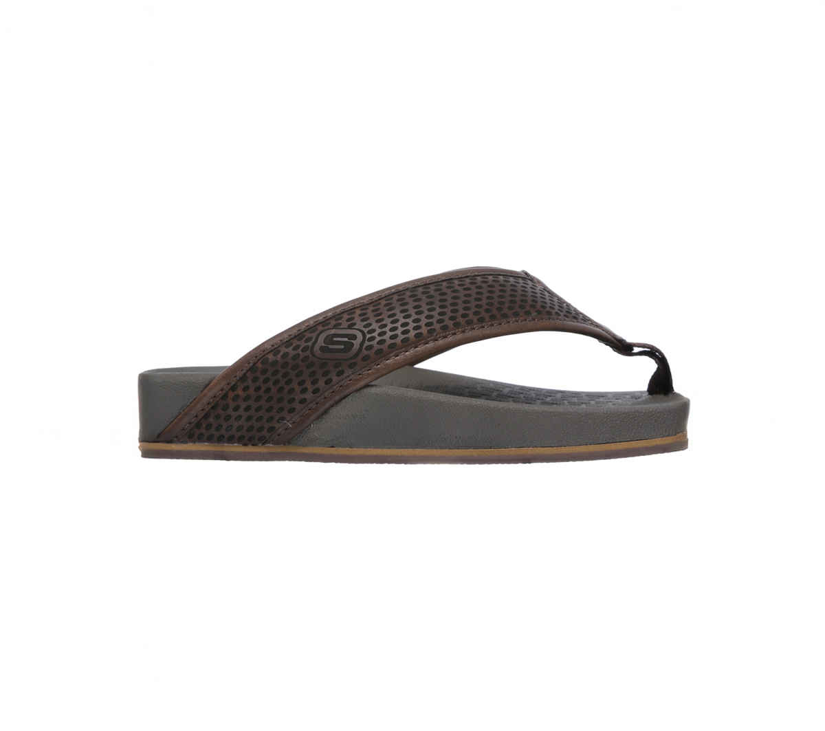 Skechers Mens Pelem Emiro Slipper | Chocolate | UK 9