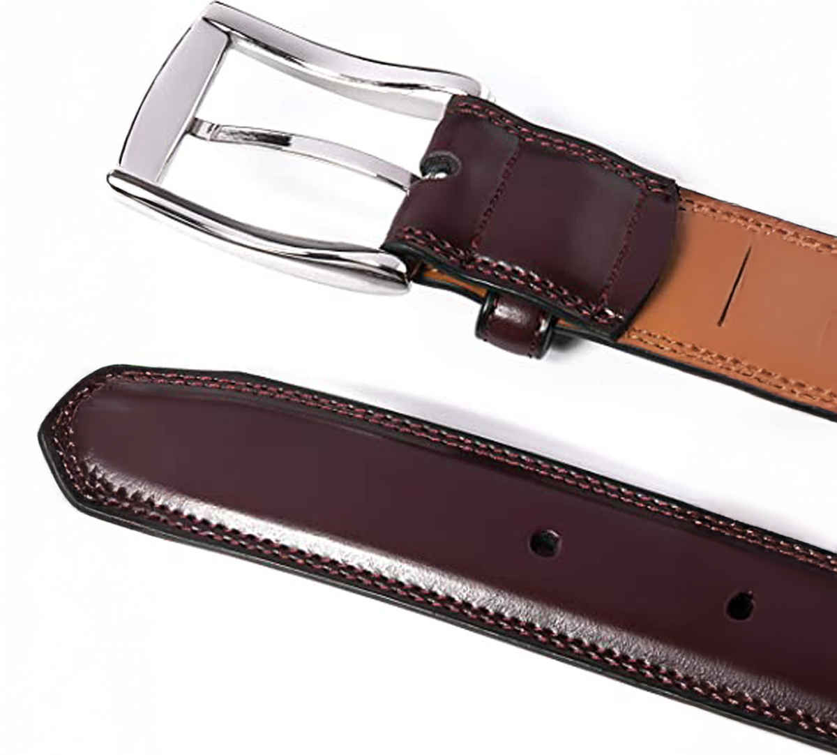 Kaezri Artificial Leather Brown Belt for Men | Kata br metro 42