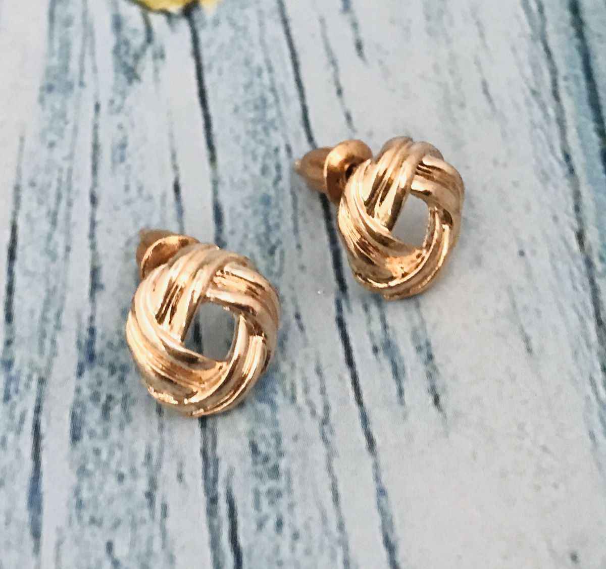 Set of 6 Rose Gold Earrings