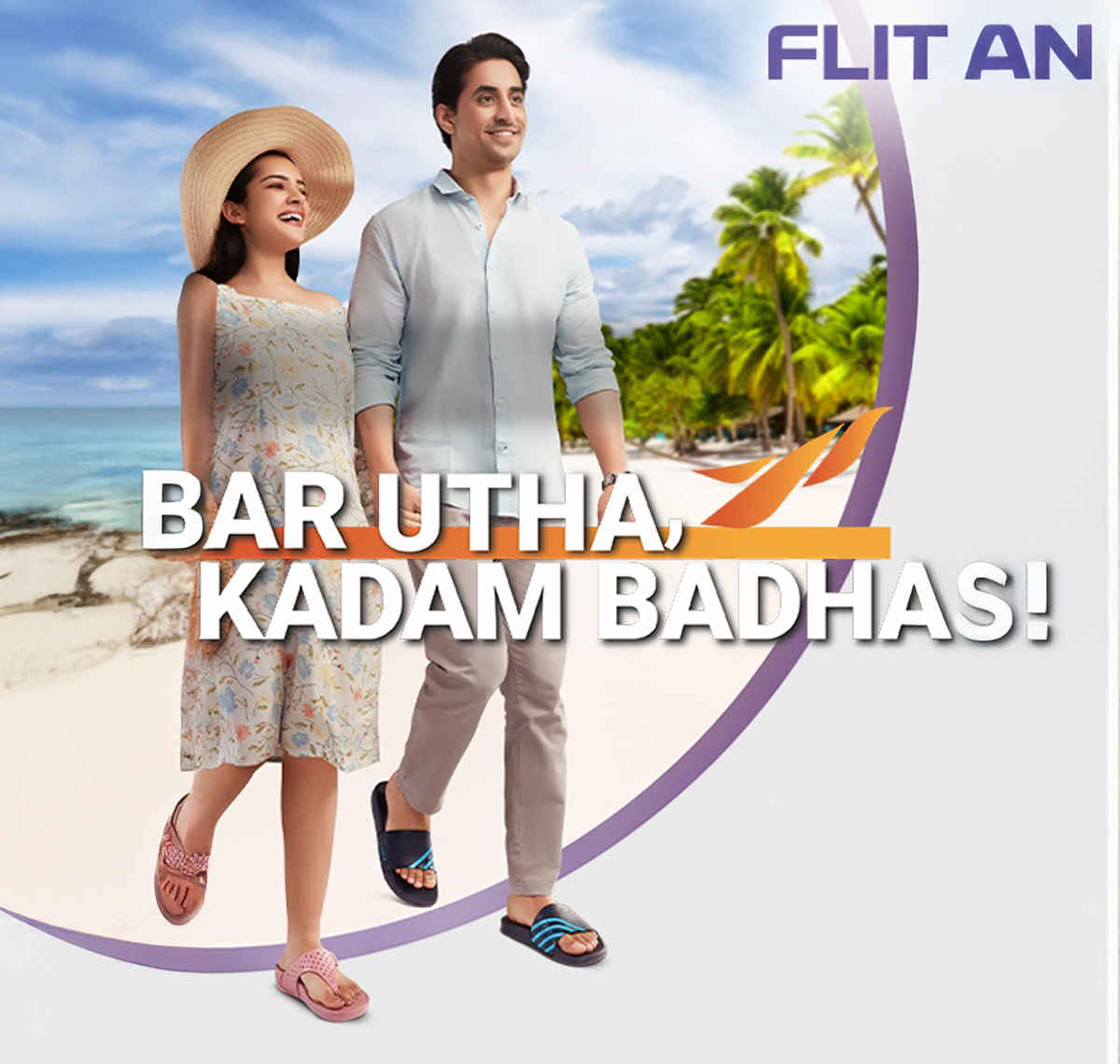 Flite Slippers FL-2008 Green Navy Blue For Women-5UK